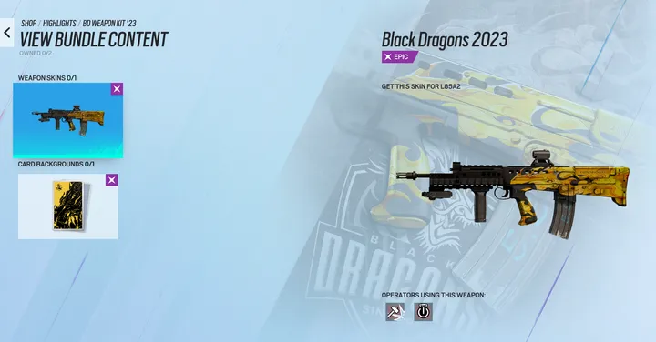 Virtus Pro skins back in Rainbow Six Siege shop as part of R6 Share  programme — SiegeGG