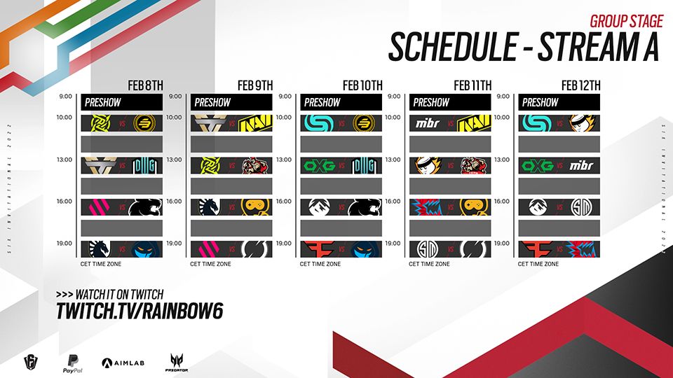 What is the Six Invitational 2022 schedule? — SiegeGG